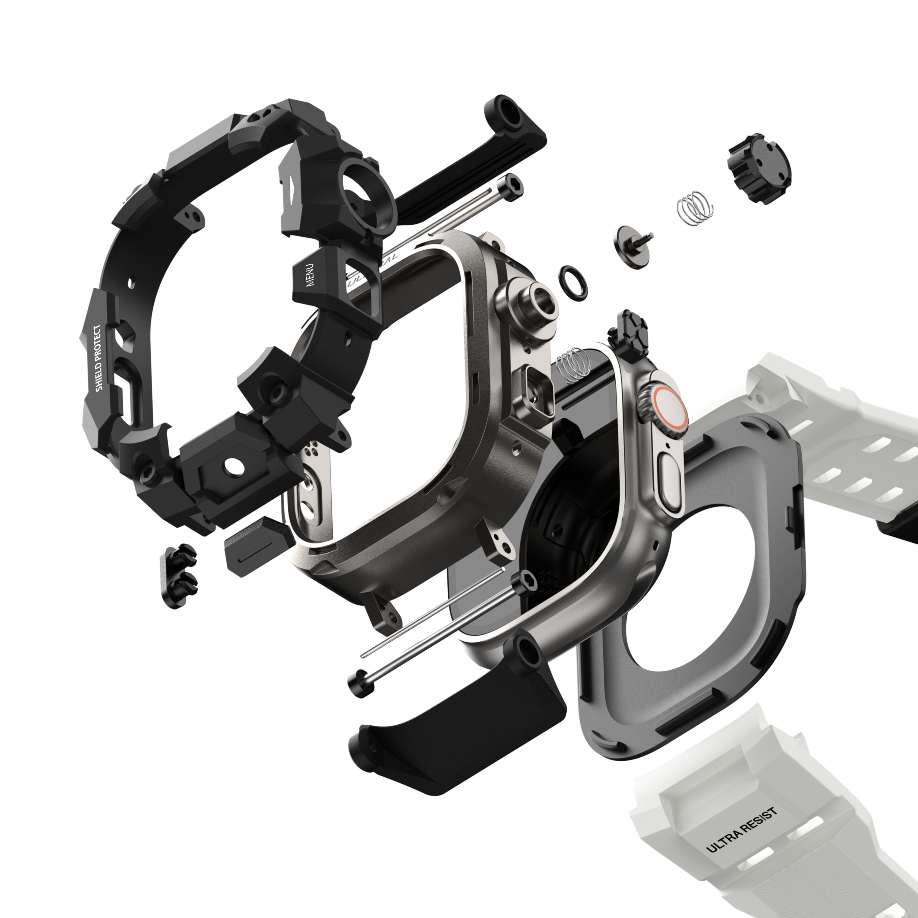 Shield Protect Case Band for Apple Watch White