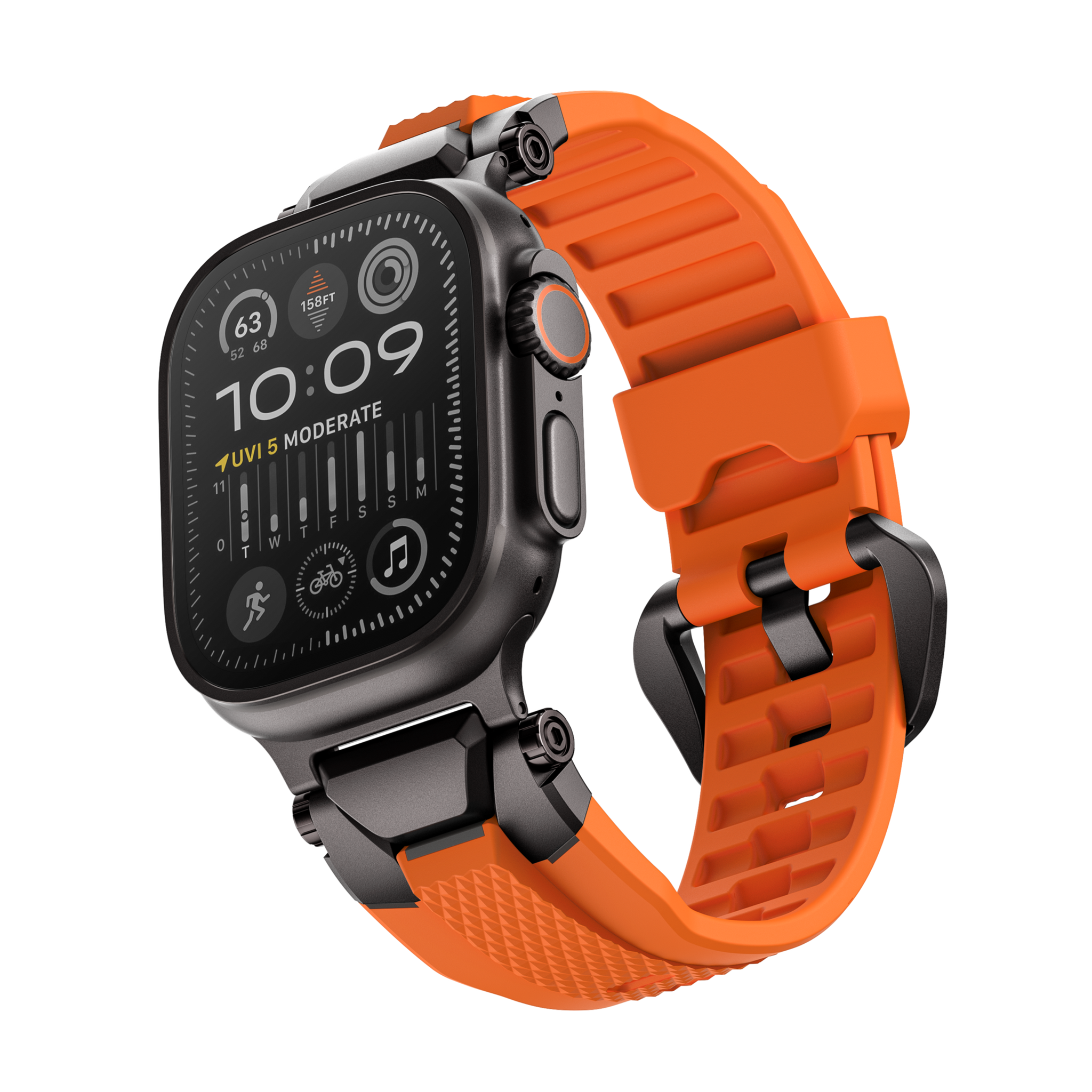 Active Flexible for Apple Watch Black Orange