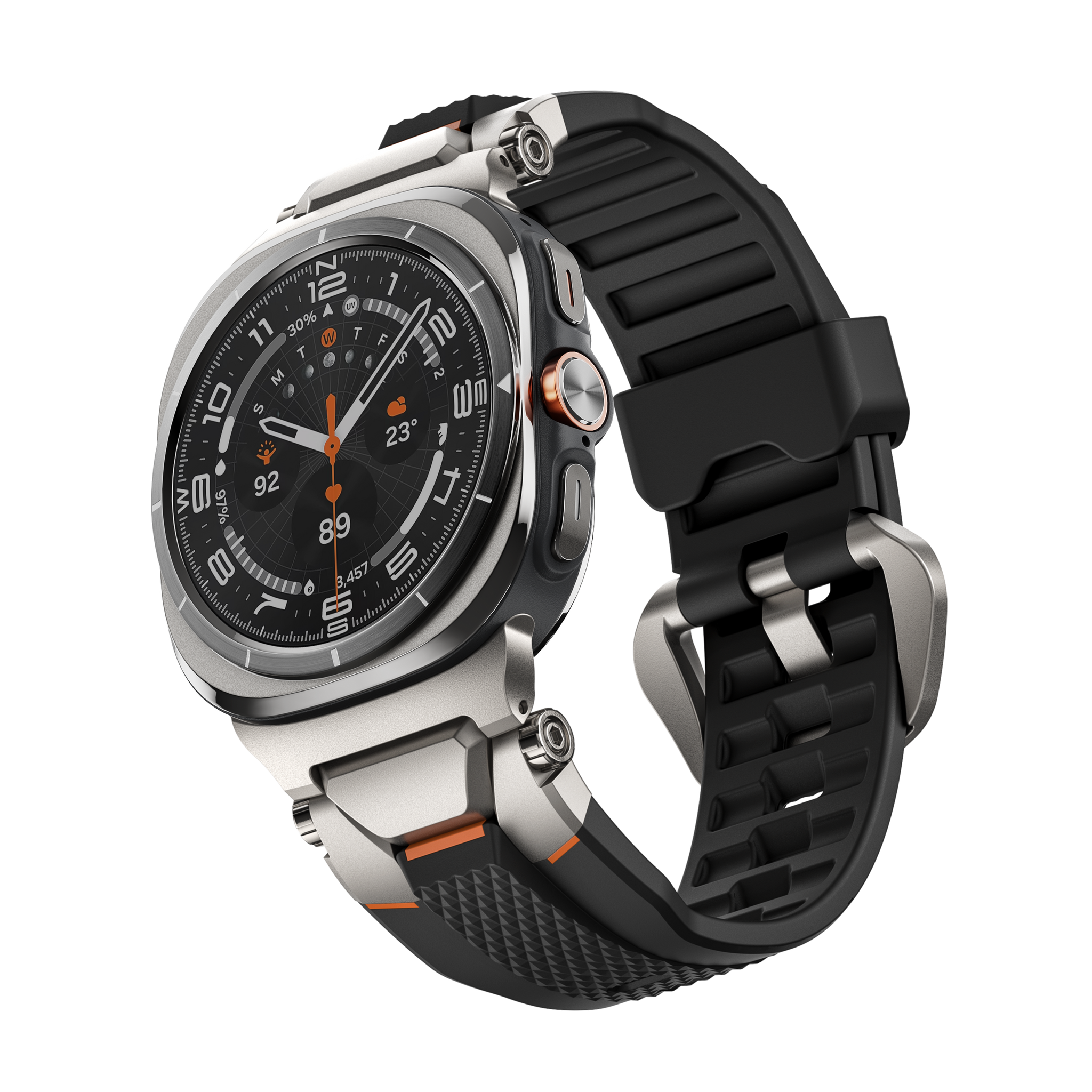 Steelfighter Urban Sports Band for Samsung Galaxy Watch Ultra Silver B