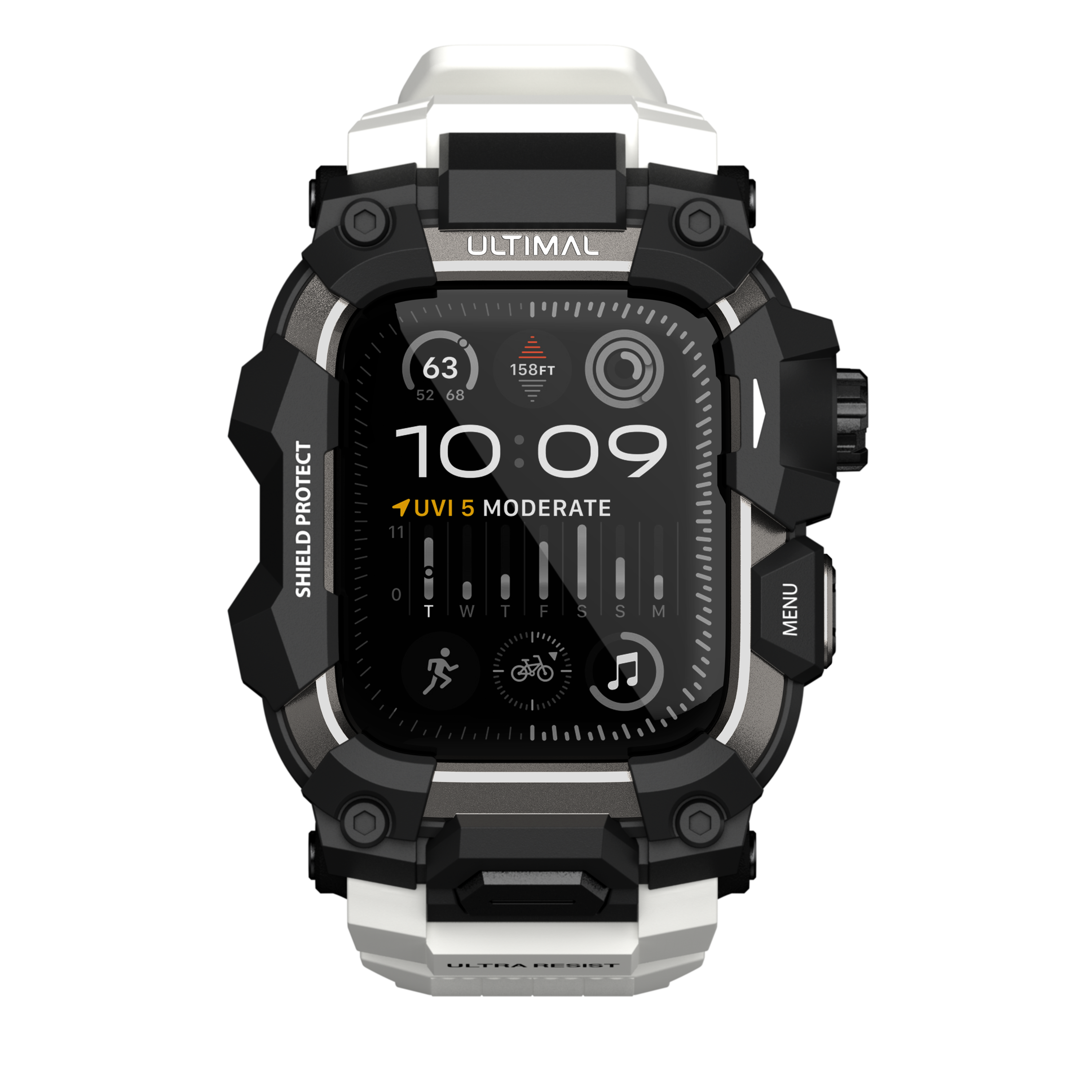 Shield Protect Case Band for Apple Watch White