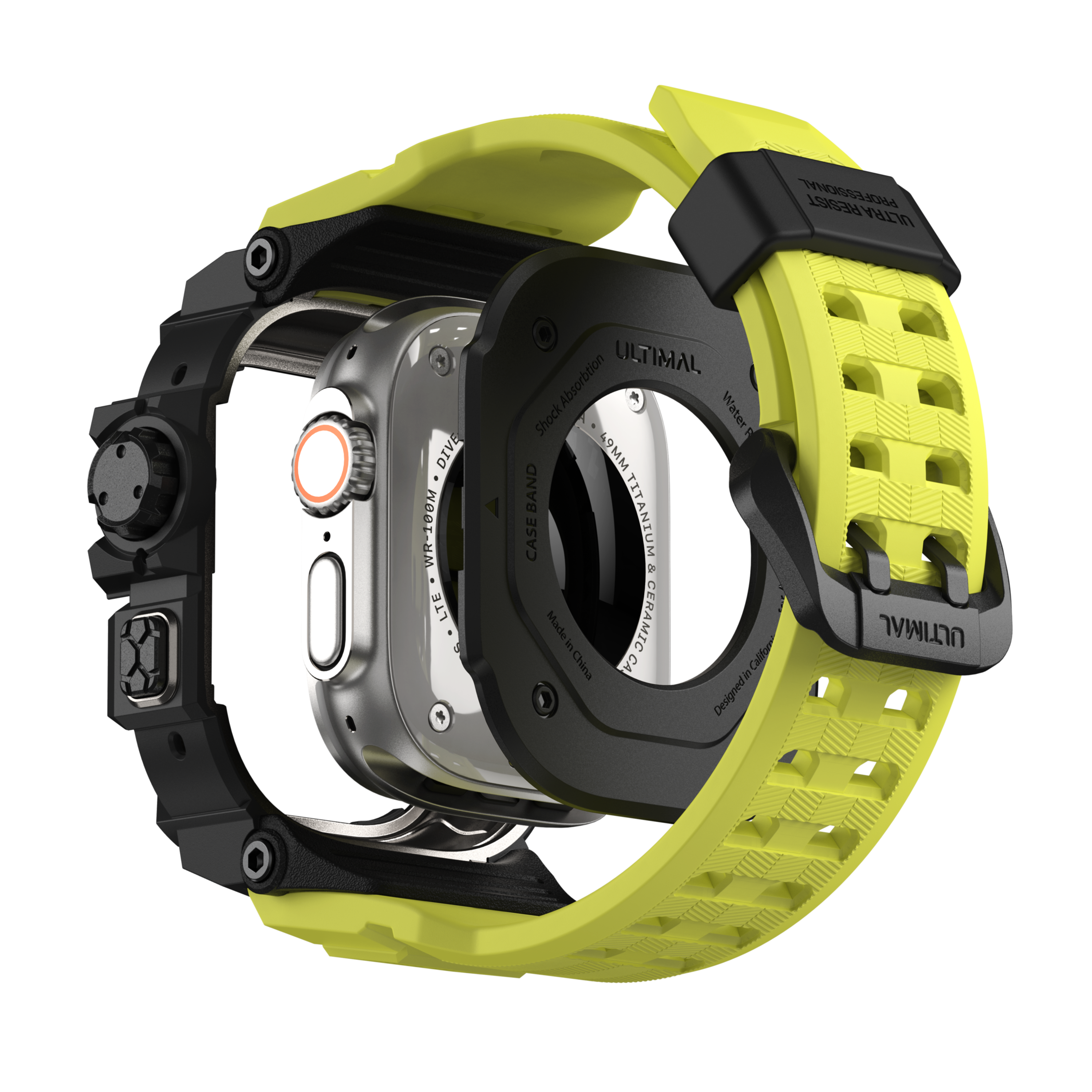 Shield Protect Case Band for Apple Watch Lemon Yellow