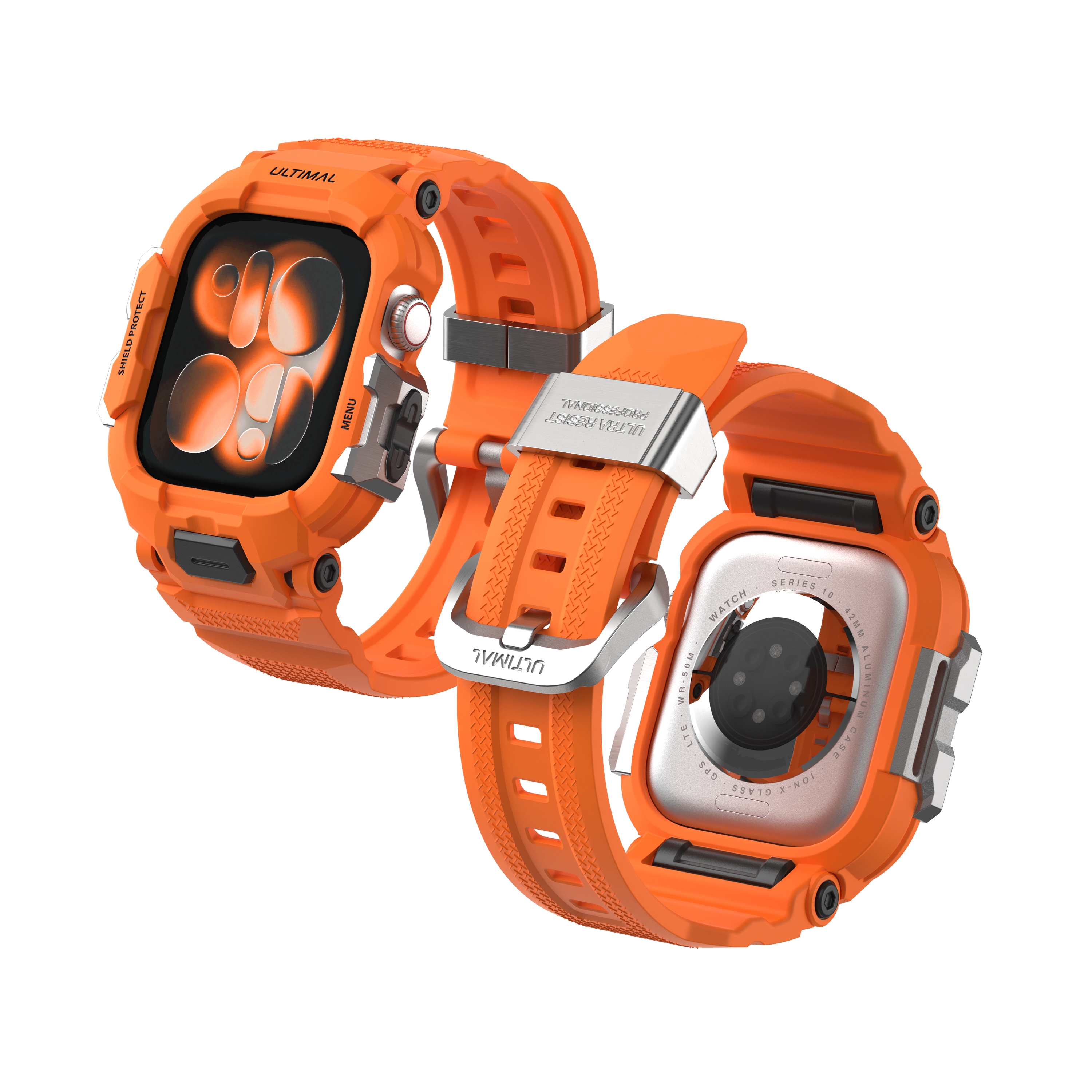Shield Protect Case Band for Apple Watch Series 4‑11, Ultra 1‑3