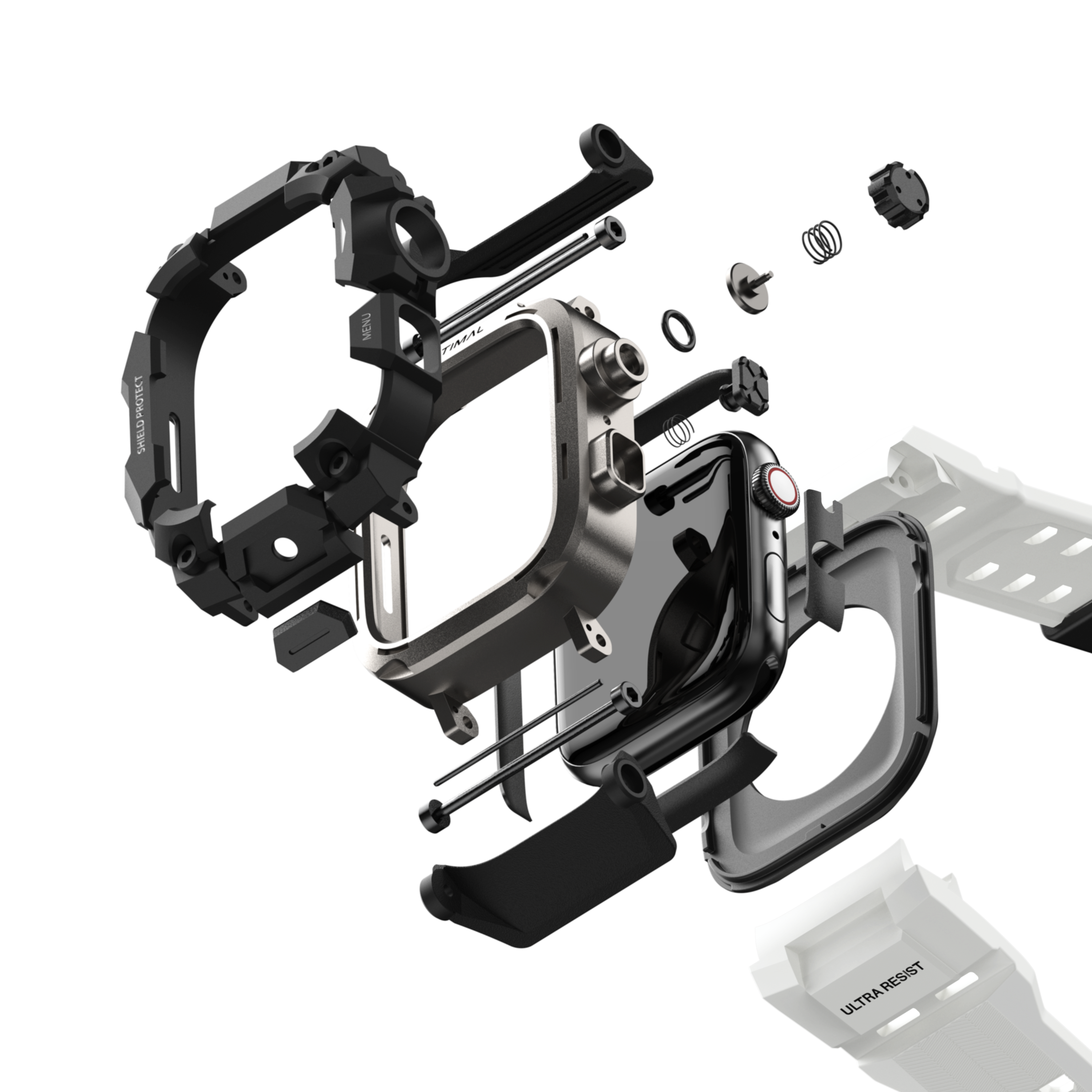 Shield Protect Case Band for Apple Watch White