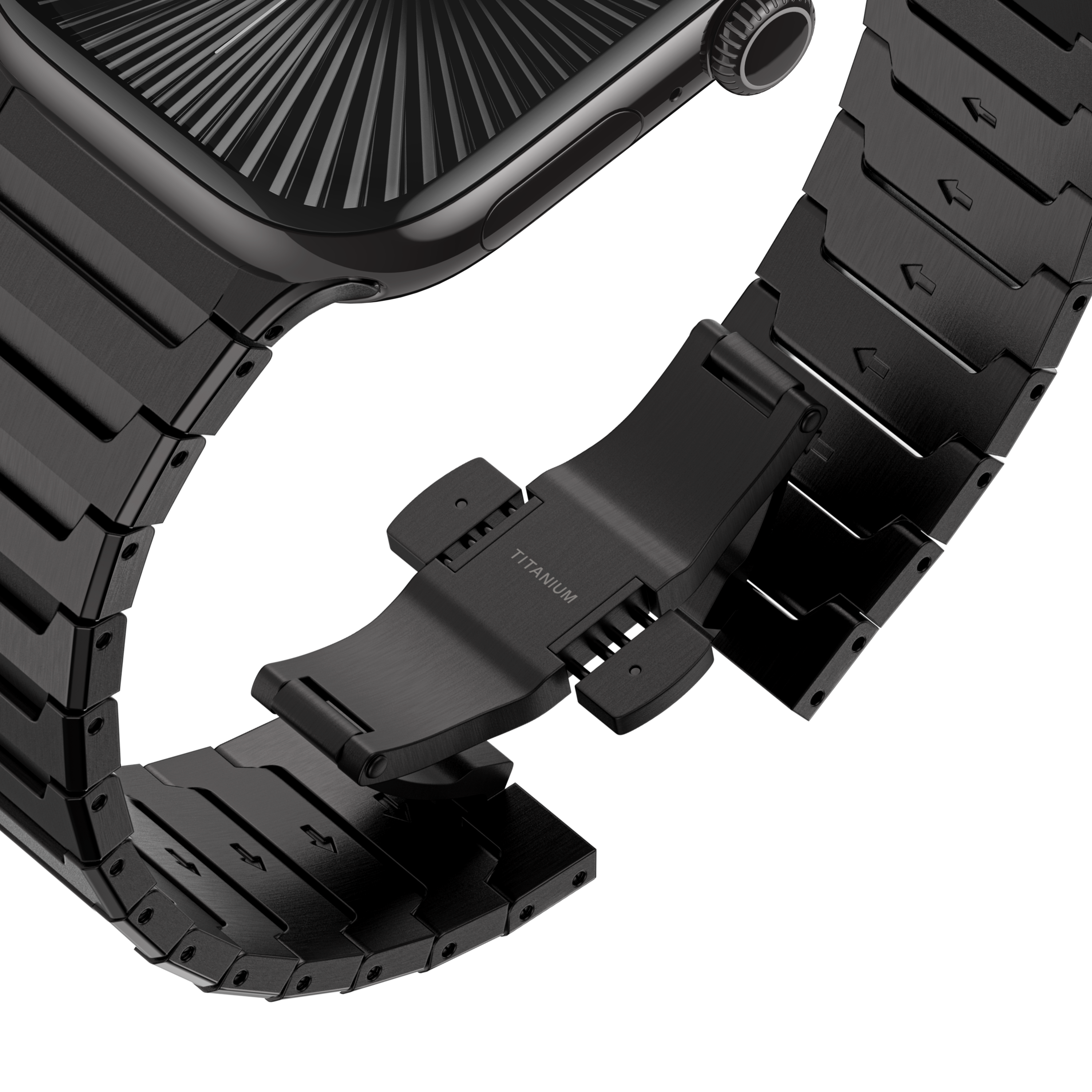 Smussare Titanium  Black Band for Apple Watch