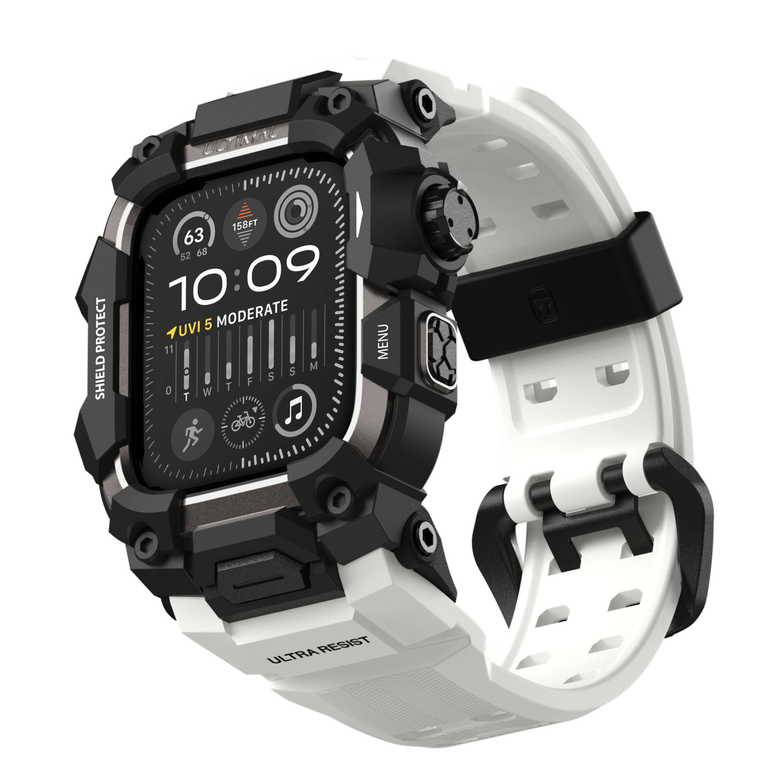 Shield Protect Case Band for Apple Watch White