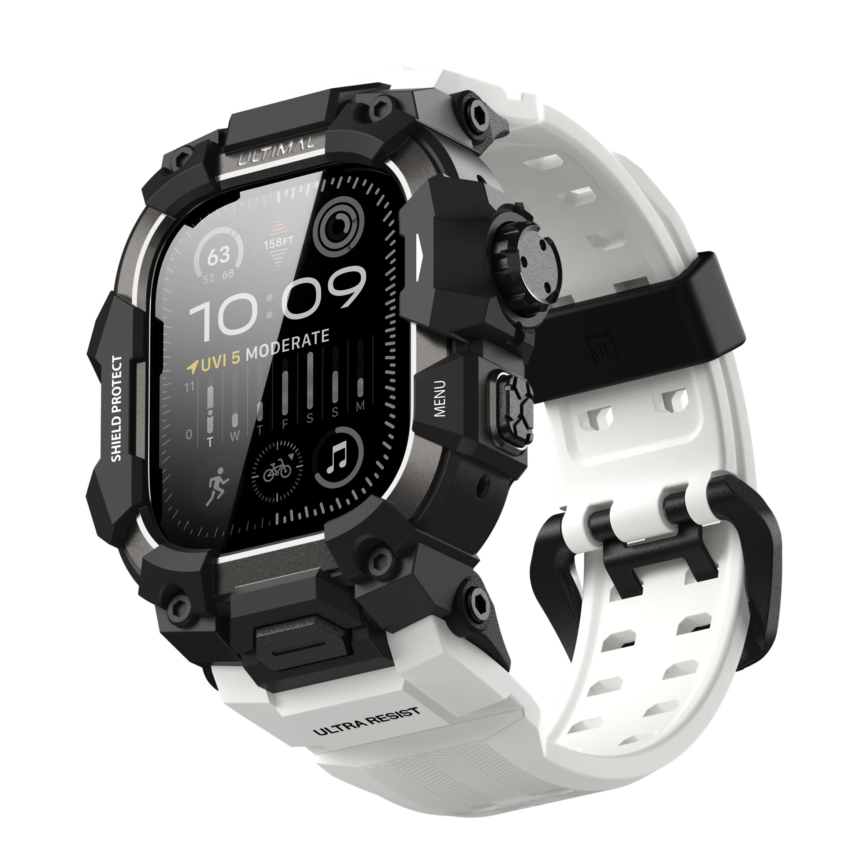 Shield Protect Case Band for Apple Watch White