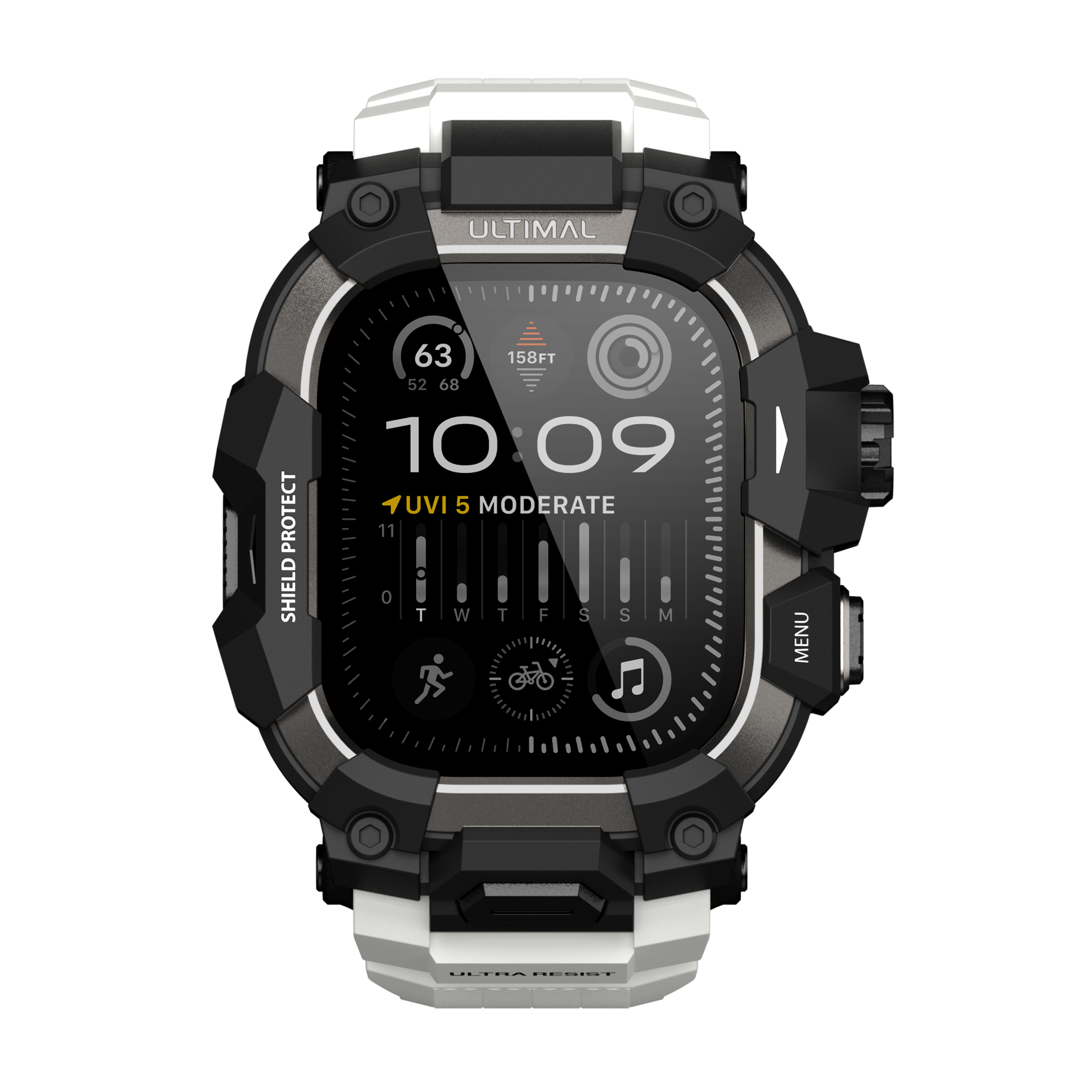 Shield Protect Case Band for Apple Watch White