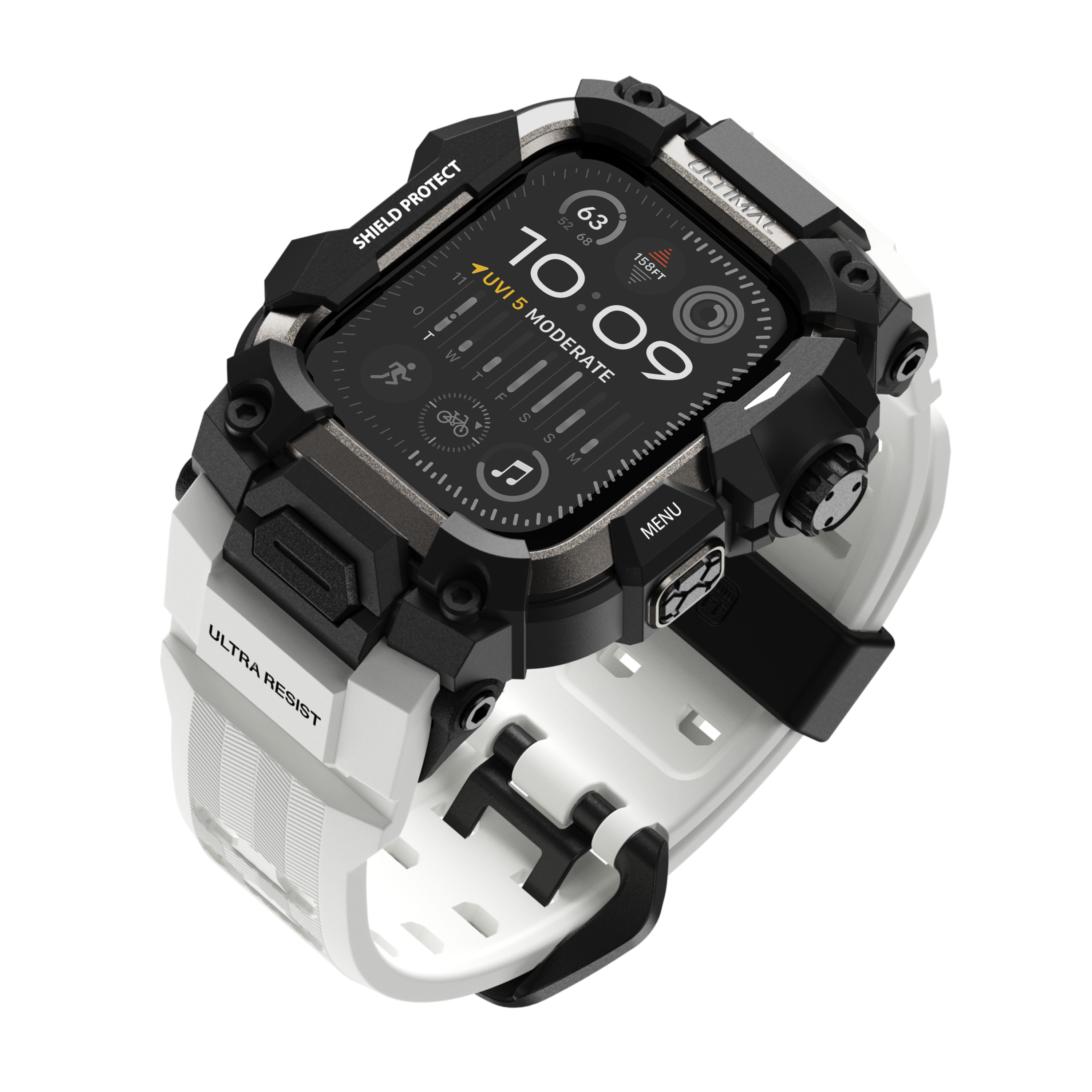 Shield Protect Case Band for Apple Watch White